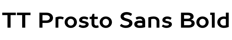 TT Prosto Sans Bold font preview