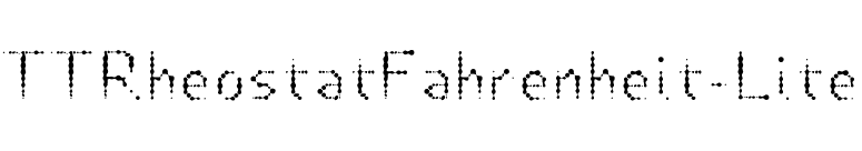 TTRheostatFahrenheit-Lite font preview