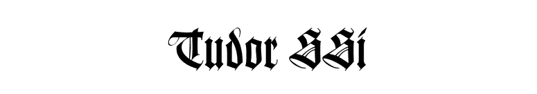 Tudor SSi font preview