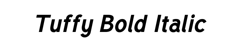 Tuffy Bold Italic font preview