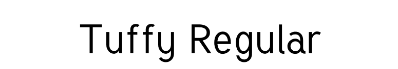 Tuffy Regular font preview