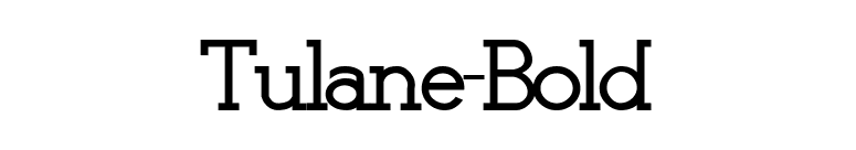 Tulane-Bold font preview