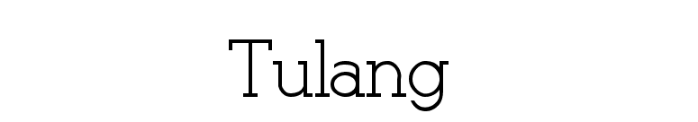 Tulang  font preview