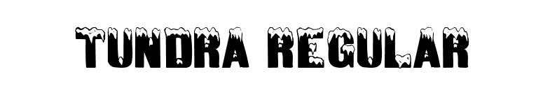 Tundra Regular font preview