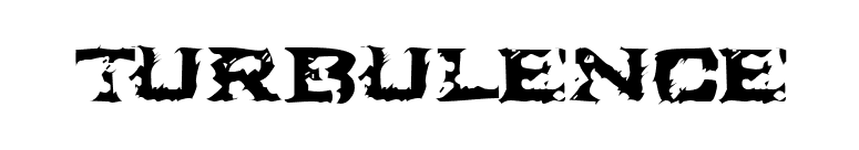 Turbulence font preview
