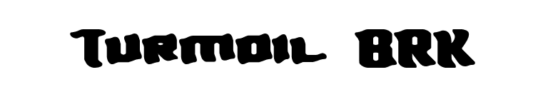 Turmoil BRK font preview