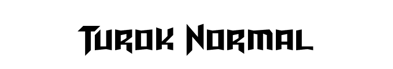 Turok Normal font preview