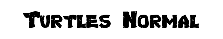 Turtles Normal font preview
