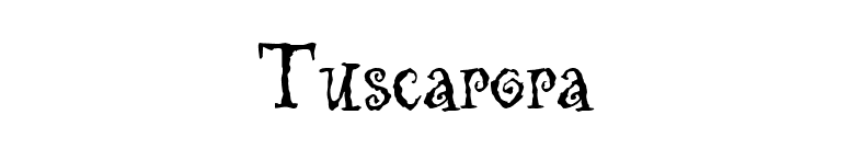 Tuscarora font preview