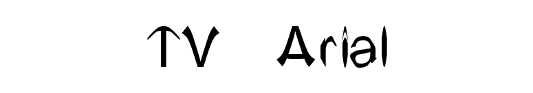 TV Arial font preview