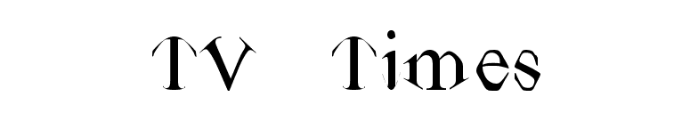 TV Times font preview