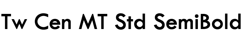 Tw Cen MT Std SemiBold font preview