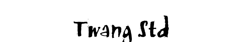 Twang Std font preview