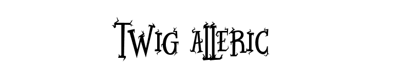 Twig Alleric font preview