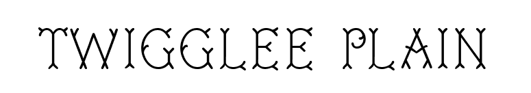 Twigglee Plain font preview