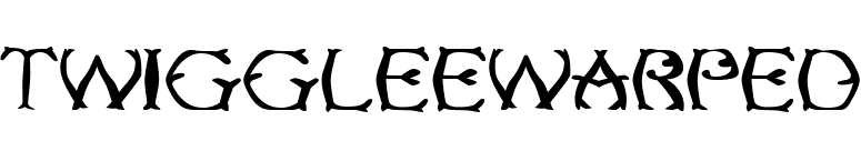 TwiggleeWarped font preview