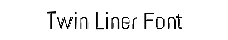 Twin Liner Font font preview