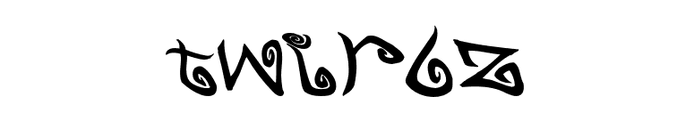 TWIRLZ font preview