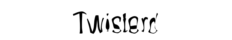 Twisterd font preview
