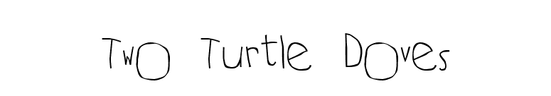 Two Turtle Doves font preview