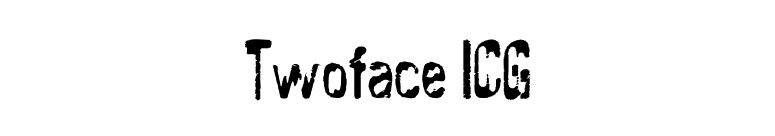 Twoface ICG font preview