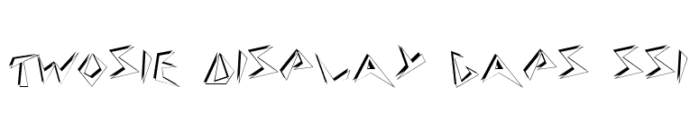 Twosie Display Caps SSi font preview