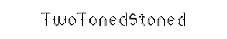 TwoTonedStoned font preview