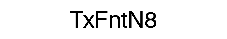 TxFntN8 font preview