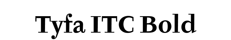 Tyfa ITC Bold font preview
