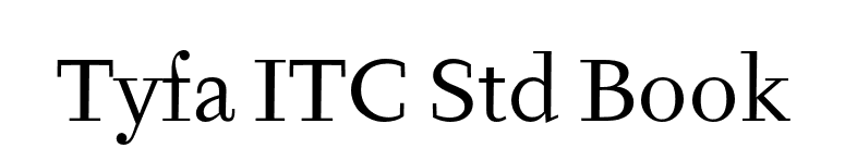 Tyfa ITC Std Book font preview