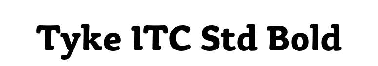 Tyke ITC Std Bold font preview