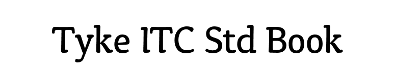 Tyke ITC Std Book font preview