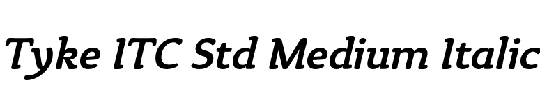 Tyke ITC Std Medium Italic font preview