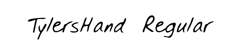 TylersHand Regular font preview