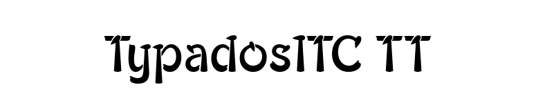 TypadosITC TT font preview