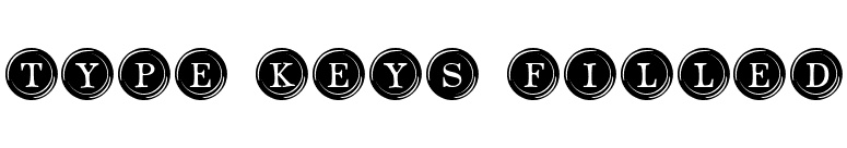 Type Keys Filled font preview