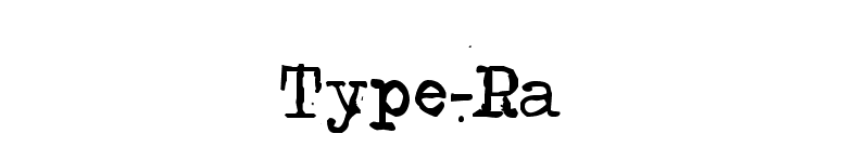 Type-Ra font preview