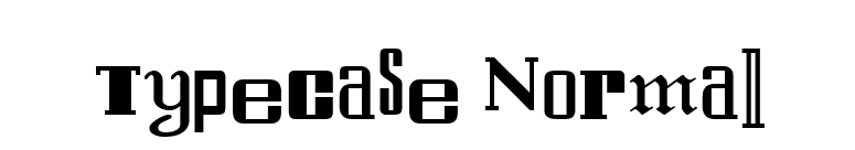 Typecase Normal font preview