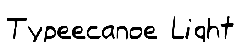 Typeecanoe Light font preview