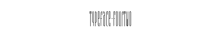 Typeface-FourTwo font preview