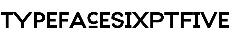 TypefaceSixPtFive font preview