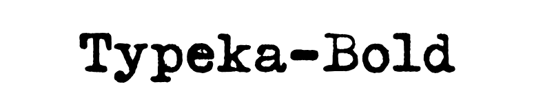Typeka-Bold font preview
