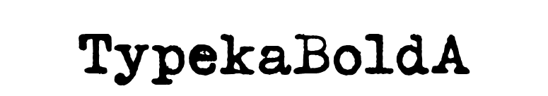 TypekaBoldA font preview