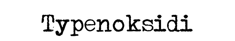 Typenoksidi font preview