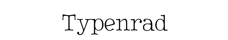 Typenrad font preview