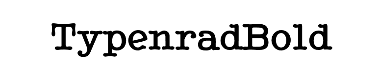 TypenradBold font preview