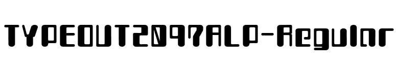 TYPEOUT2097ALP-Regular font preview