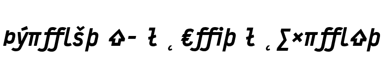 Typestar-BlackItalicExpert font preview