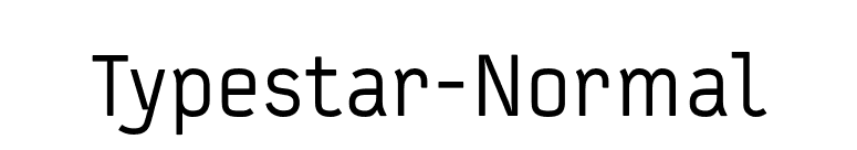 Typestar-Normal font preview