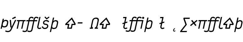Typestar-NormalItalicExpert font preview